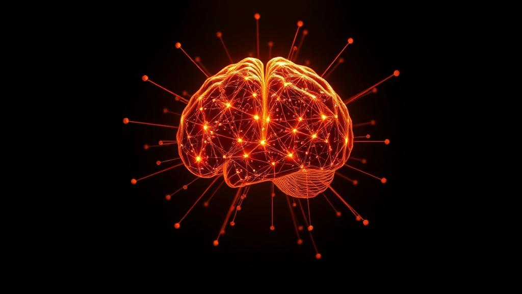 Glowing neural brain representing secure AI architecture
