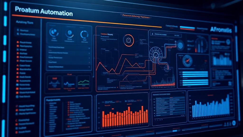 Clean automation dashboard with orchestrated workflows