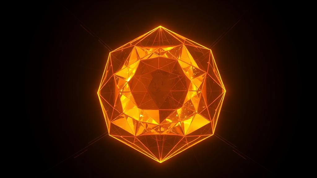 Glowing geometric crystal representing single source of truth