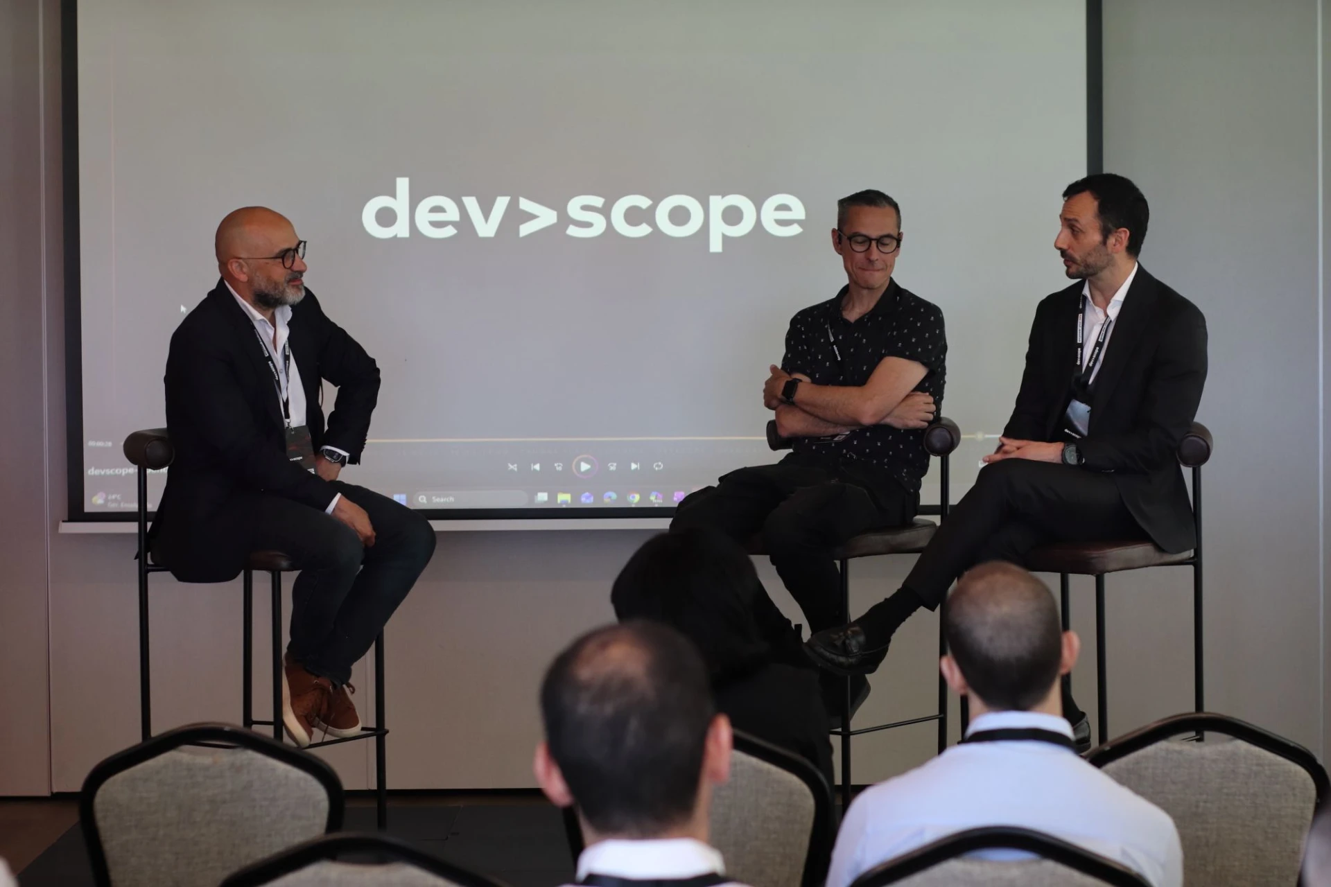 Open Day Lisbon 2026 - three speakers in conversation on stage