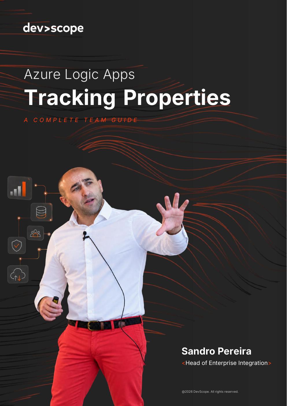 Cover of Azure Logic Apps Tracking Properties by Sandro Pereira