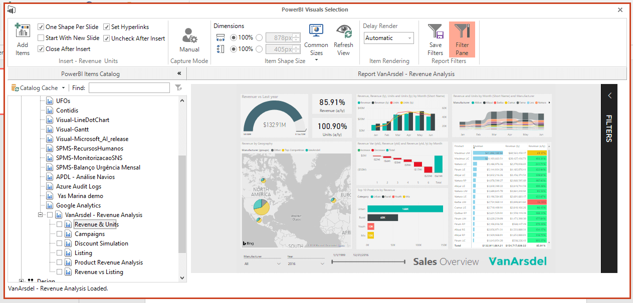 Embed Power BI in PowerPoint with PowerBI Tiles Pro