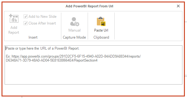 Inserting a visual from Power BI Online