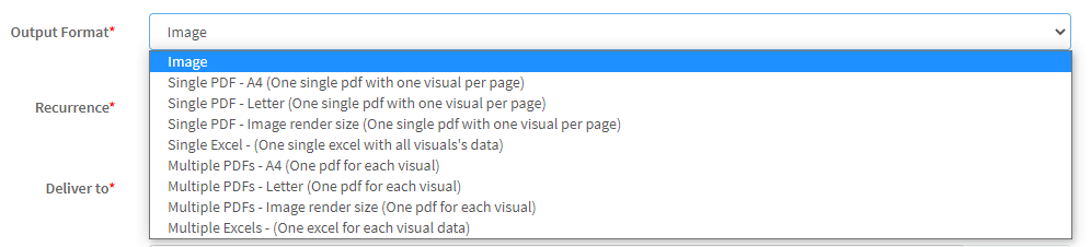 Embed Power BI reports in emails - Selecting image