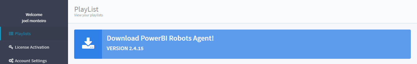 Report Automation System with PowerBI Robots - Download the desktop agent