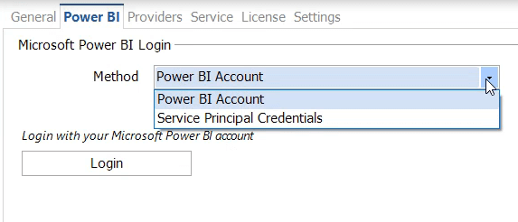 PowerBI Robots 2.5 login method