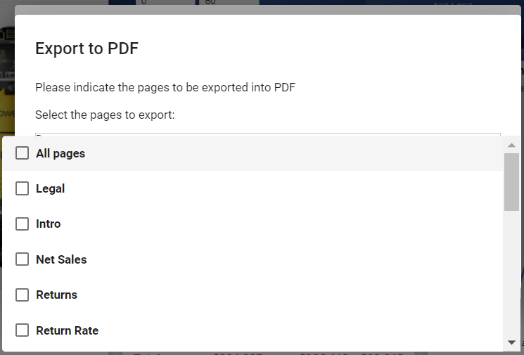 PowerBI Portal select reports