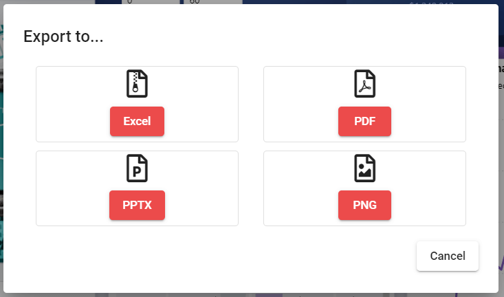 PowerBI Portal export formats