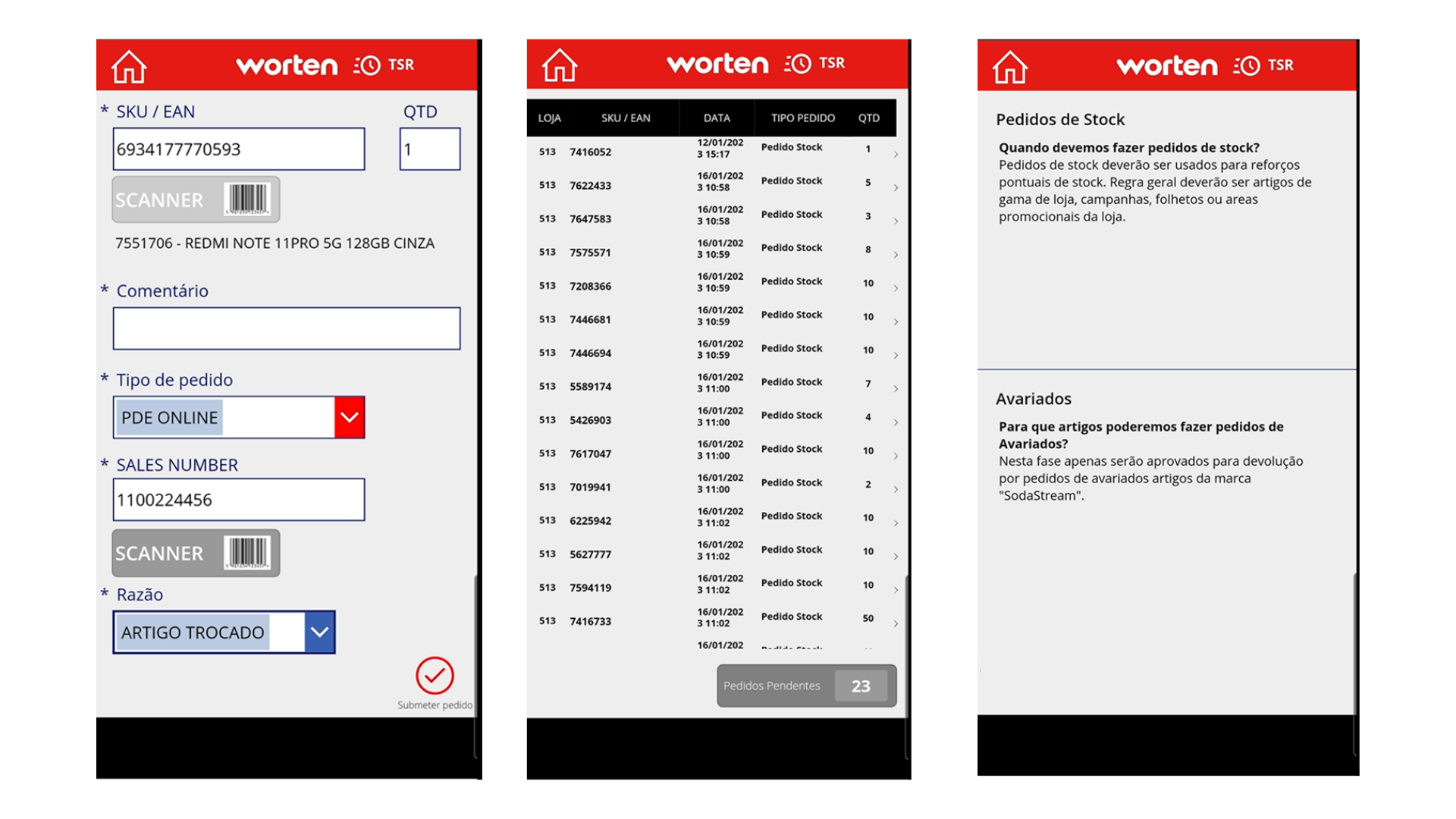 Worten Power App case study screenshot #2
